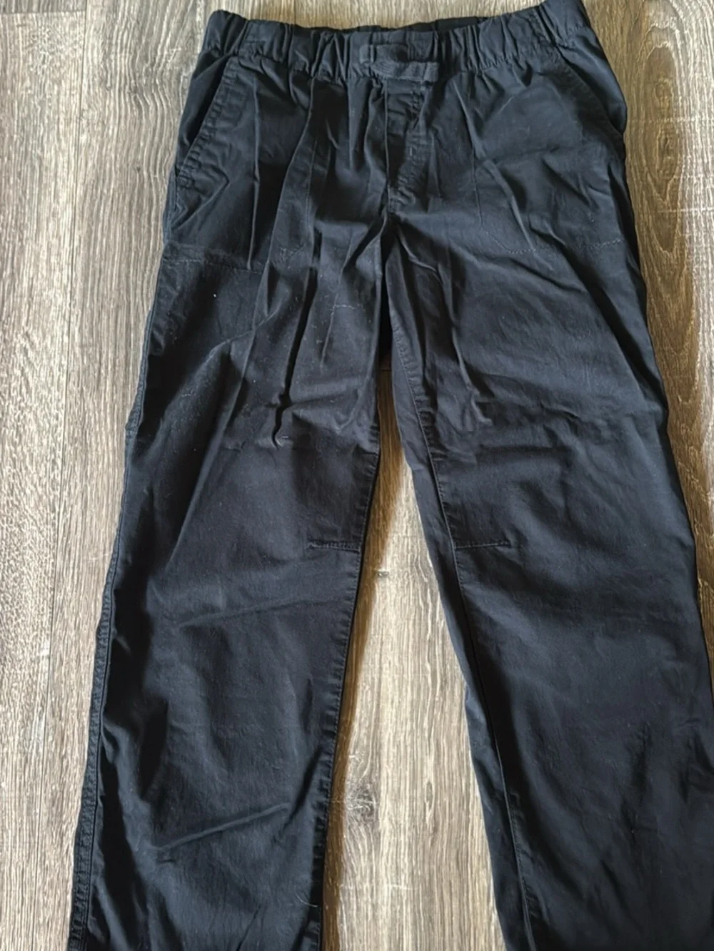 SONOMA Kids Black Leather Lace-Up Dress Shoes and Black Pants